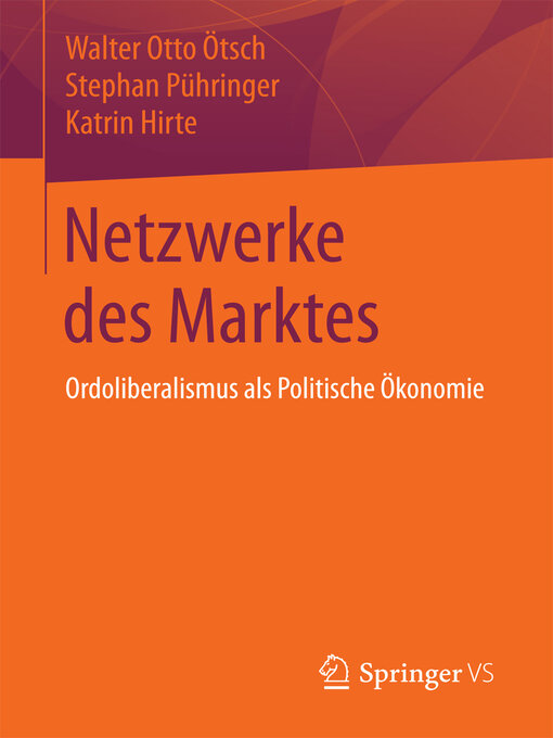 Title details for Netzwerke des Marktes by Walter Otto Ötsch - Available
